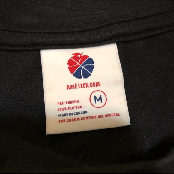 Aimé Leon Dore Black Mock Neck Long Sleeve Sweater Shirt, Size M - Picture 5 of 16